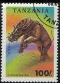 Tanzanie 1994 Animaux prhistoriques teints Uintatherium Uintaterius SU