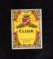 Ancienne tiquette d'alcool , de vin : Elixir 