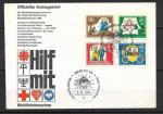 Allemagne   - 1966  -  YT   n 380/3 oblitr ,sur enveloppe 1er jour