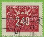 Checoslovaquia 1946-48.- Cifra. Y&T 75. Scott J78. Michel P75.
