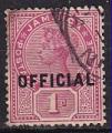 jamaique - service n 3  obliter - 1890/91