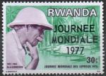 RWANDA N 762 *(char) Y&T 1977 Journe mondiale des lpreux