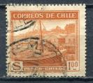 Timbre  CHILI  1938 - 40   Obl  N  174    Y&T   Bteau