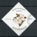 Timbre du NICARAGUA 1986  Obl  N 1404  Y&T  Fleurs 