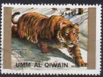 OUMM AL QAIWAIN N 1381A o MI 1972 Faune (Tigre) grand format