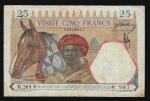 Afrique Occidentale Franaise 1936 billet 25 francs (1) pick 22 VF ayant circul