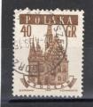 Timbre Pologne Oblitr / Cachet Rond / 1958 / Y&T N924