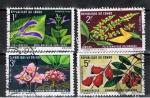 Congo / 1970 / Faune et flore / YT n 268  271, oblitrs