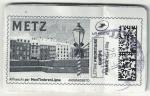 France vignette rond Mon timbre en ligne Place Saint Louis en hiver Metz SU