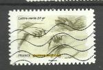 France timbre n 1087 oblitr anne 2015 Srie " Gestes de la Main"