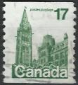 CANADA - 1979 - Yt n 694a - Ob - Parlement 17c vert dentel vertical