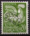 120 - Type Coq gaulois - 0.20 vert - anne 1960  