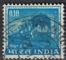 Inde 1966 Oblitr Chemins de Fer Transports Electric Locomotive Electrique SU