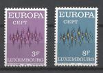Europa 1972 Luxembourg Yvert 796 et 797 neuf ** MNH