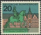 Alemania 1964-65.- Capitales. Y&T 295**. Scott 876**. Michel 423**.