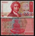 **   CROATIE     50 000  dinara   1993   p-26a    UNC   **