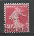 FRANCE - 1924/26 - Yt n 194 - Ob - Semeuse fond plein 0,40c vermillon