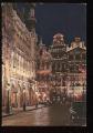 CPM non crite Belgique BRUXELLES un coin de la Grand Place la nuit