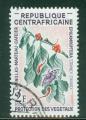 Centrafricaine 1965 Y&T 55 oblitr Chenille marteau sur fleur de cafier