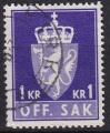norvege - service n 87 (A)  obliter - 1955/76