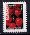 Timbre AA oblitr n 320(Yvert) France 2009 - Vacances, cerises