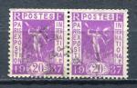 Timbre FRANCE 1936  Obl  N 322  Paire Horizontale Y&T 