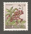 New Zealand - Scott 336 mng   flower / fleur