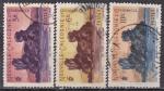 Nelle CALEDONIE  N 272/4 de 1948 oblitrs tous les timbres  ce type
