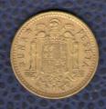 Espagne 1966 Pice de Monnaie Coin 1 Peseta Franco Caudillo