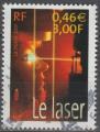2001 3424 oblitr ROND Sciences Le laser