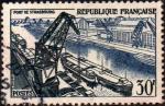 FRANCE - 1956 - Y&T 1080 - Port de Strasbourg - Oblitr