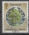 1986 GUERNESEY 361 oblitr, cachet rond, Europa, arbre