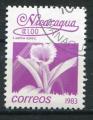Timbre du NICARAGUA 1983  Obl  N 1260  Y&T   Fleurs 