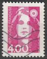 Timbre oblitr n 2717(Yvert) France 1991 - Marianne du Bicentenaire 4.00F rose