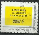 France, Montimbramoi; Lettre 20g, Amnesty Int., libert d'expression