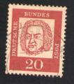 Allemagne 1961 Oblitr rond Used Stamp Compositeur Johann Sebastian Bach DE 225