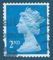 Grande-Bretagne N3102 Elizabeth II 2nd bleu oblitr