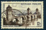 France 1955 - YT 1039 - oblitr - Pont Valentr  Cahors