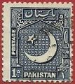 Paquistan 1950.- Media Luna. Y&T 47. Scott 47. Michel 47A.