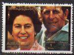 AJMAN N 2893A o MI 1973 Personnalits (Queen Elizabthe II et prince Philip)