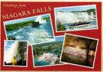 Chutes du NIAGARA (Canada) - 5 vues sur les chutes, Canadiennes et des -U.A