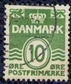 Danemark 1962 Oblitr Animaux Hraldiques Lion Lignes type Vagues 10 Ore SU