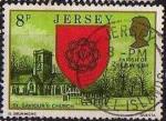 Jersey 1976 - Blason de Paroisse: St Saviour, glise, obl - YT 130 / SG 142 