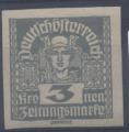 Autriche : timbre pour journaux n 54 x anne 1920