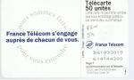 TELECARTE F 611 970 FRANCE TELECOM S'ENGAGE