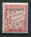 Timbre de ANDORRE FRANCAIS  Taxe  1931 - 32  Neuf *  N 03  Y&T