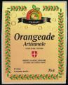 France Etiquette Label Brasserie de Chanaz Orangeade Artisanale 75 cl