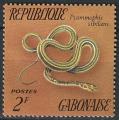 Timbre neuf sans gomme (*) n 298(Yvert) Gabon 1972 - Serpent de sable