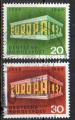 Allemagne RFA Yvert N446 & 447 Oblitr EUROPA 1969 