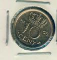Pice Monnaie Pays Bas  10 Cents 1966   pices / monnaies